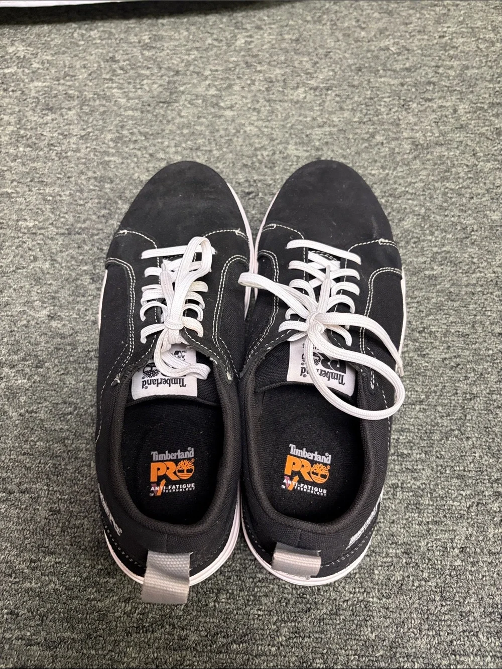 Safety Toe Timberland Pro anti-fatigue Black Canvas Oxford work shoes